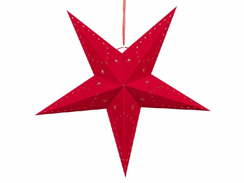 Függő csillag készlet 2 db. 60 cm Monti (piros)