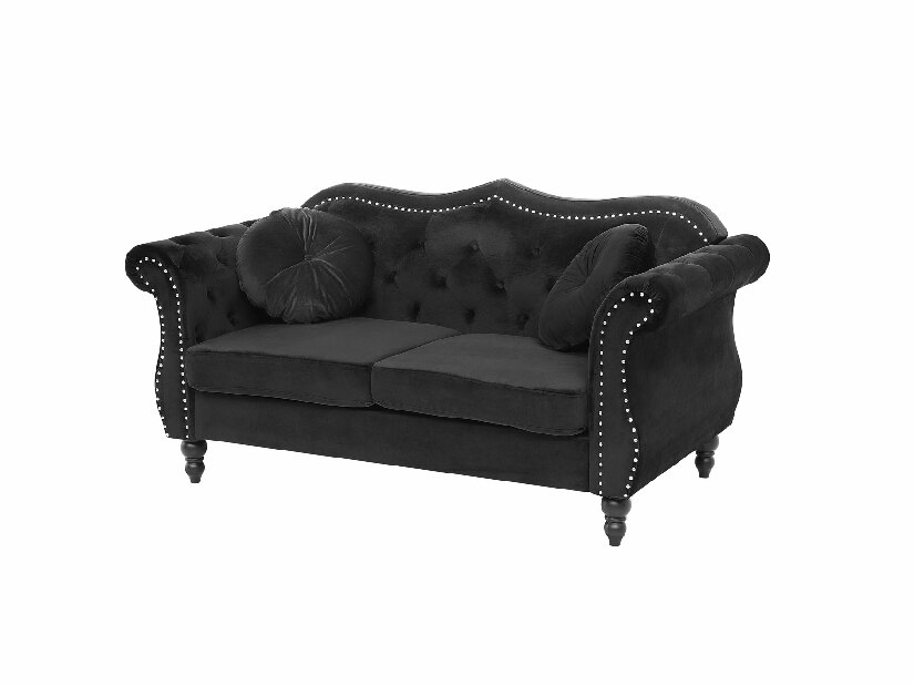 Kétszemélyes kanapé Stege (fekete)