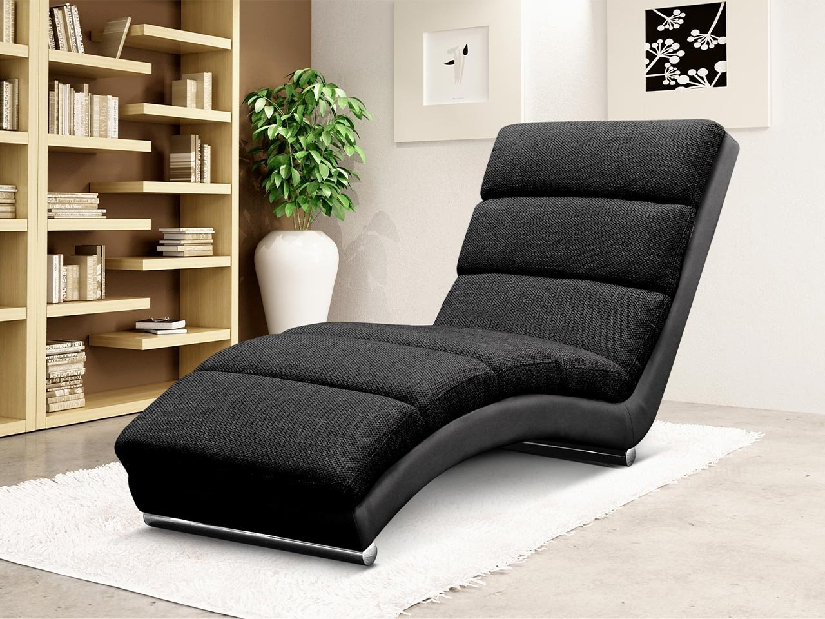Kárpitozott relax fotel Laresa (öko-bőr Soft 011 + fekete) + Lawa 07)
