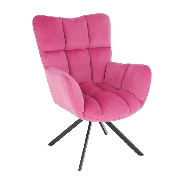 Dizájnos fotel Komand (rózsaszín)