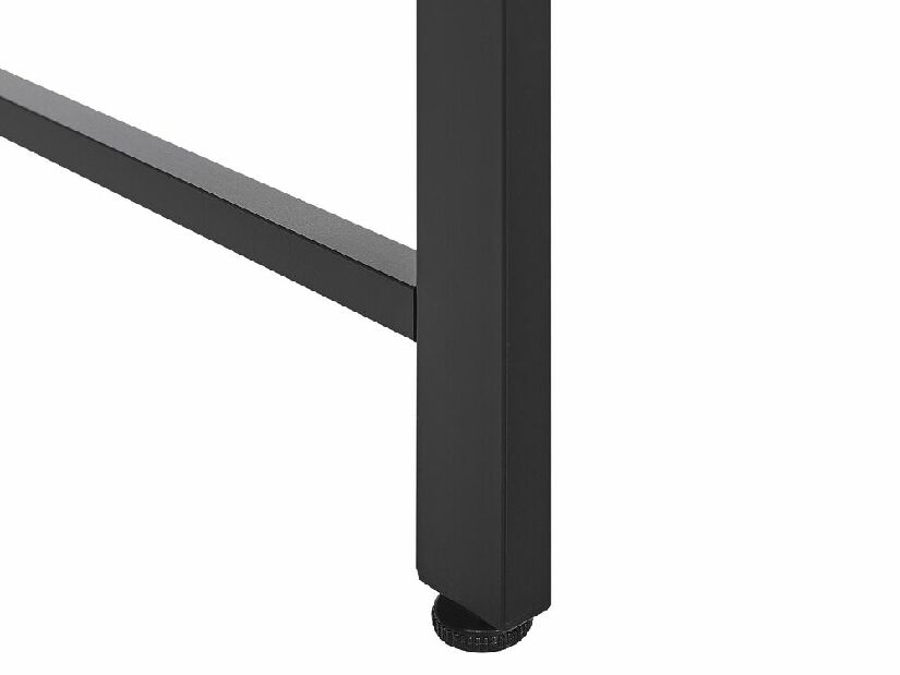PC asztal Vuk (fekete + sötét fa)