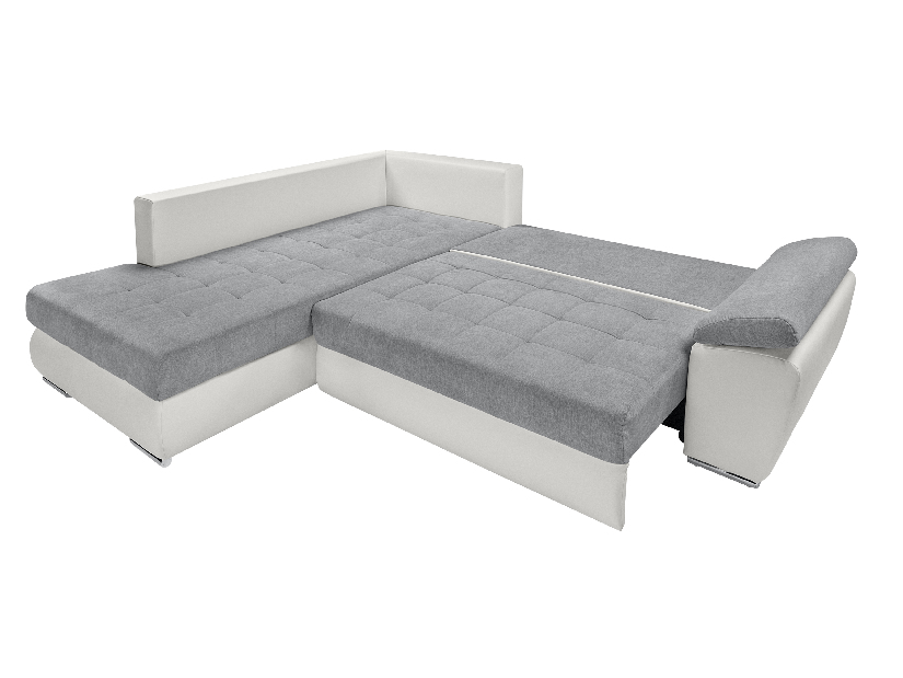 Sarok kanapé Caren Lux 3DL.RECBK (szürke + fehér) (B)