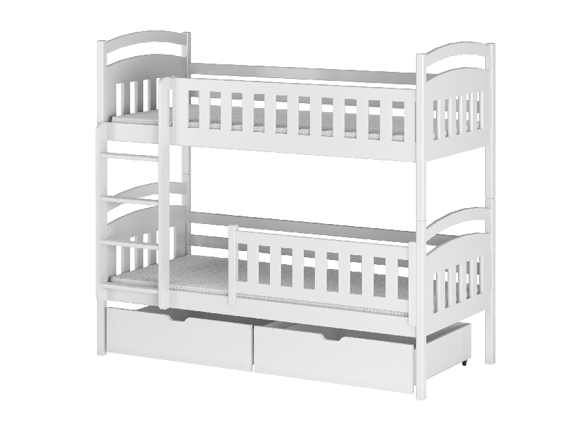 Gyerekágy 90 x 190 cm Irwin (ágyráccsal és tárolóhellyel) (fehér)