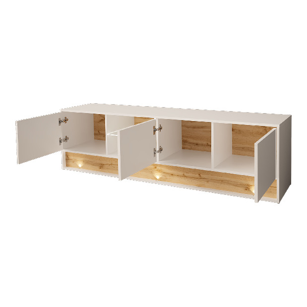 TV asztal/szekrény Gallina 180 (fehér)