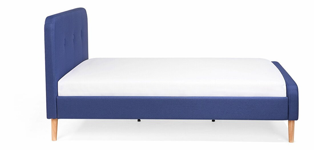 Franciaágy 180 cm ROME (ágyráccsal) (kék)