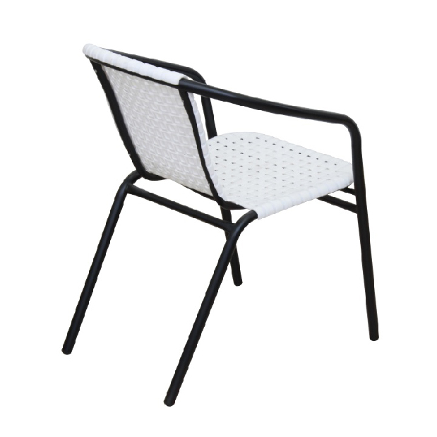 Kerti szék (4 db.) Brittaney (fehér + fekete) *kiárusítás