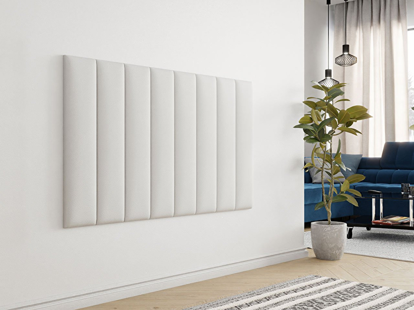 Kárpitozott fali panel Mirjan Pazara 80x20 (öko-bőr soft 017 (fehér)