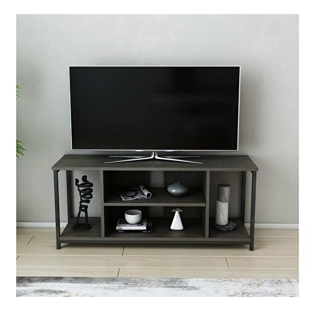 TV asztal/szekrény Hella (barna + fekete)