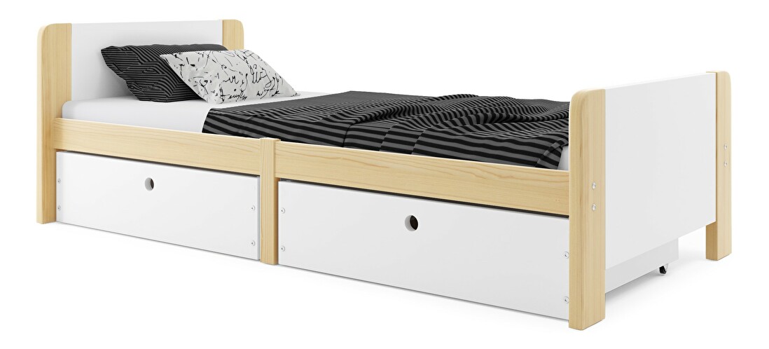 Egyszemélyes ágy 80 cm Aria (fenyő)