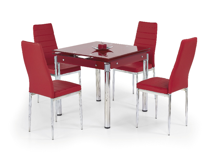 Étkezőasztal Kendal piros (4 fő részére)