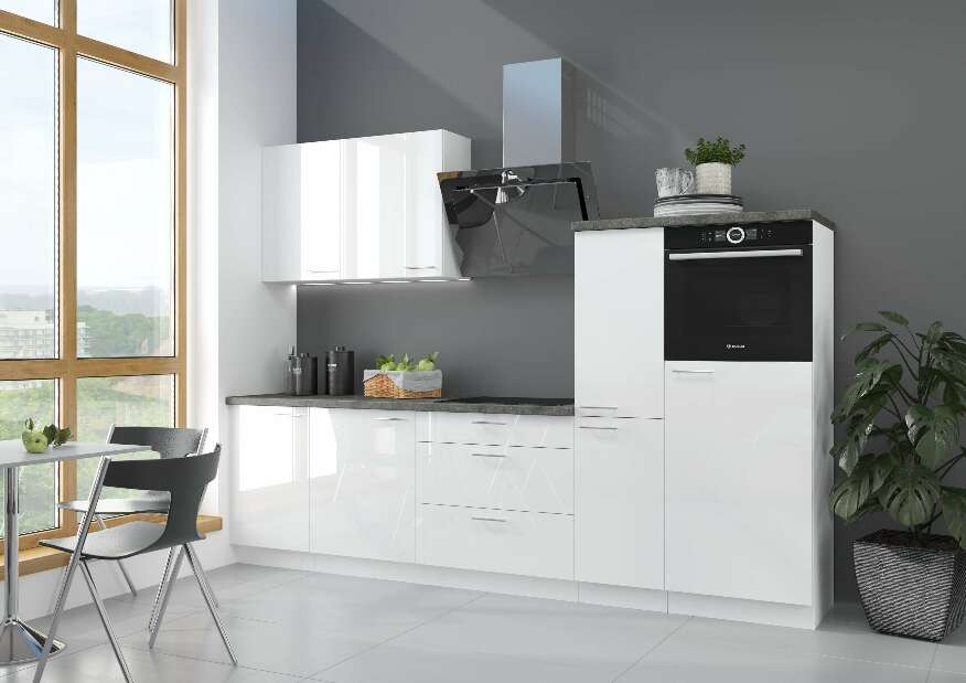 Beépített mosogatógép ajtó Lavera ZM 570 x 446 (fehér + fényes fehér)