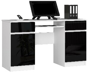 PC asztal Bahadur (fényes fekete)