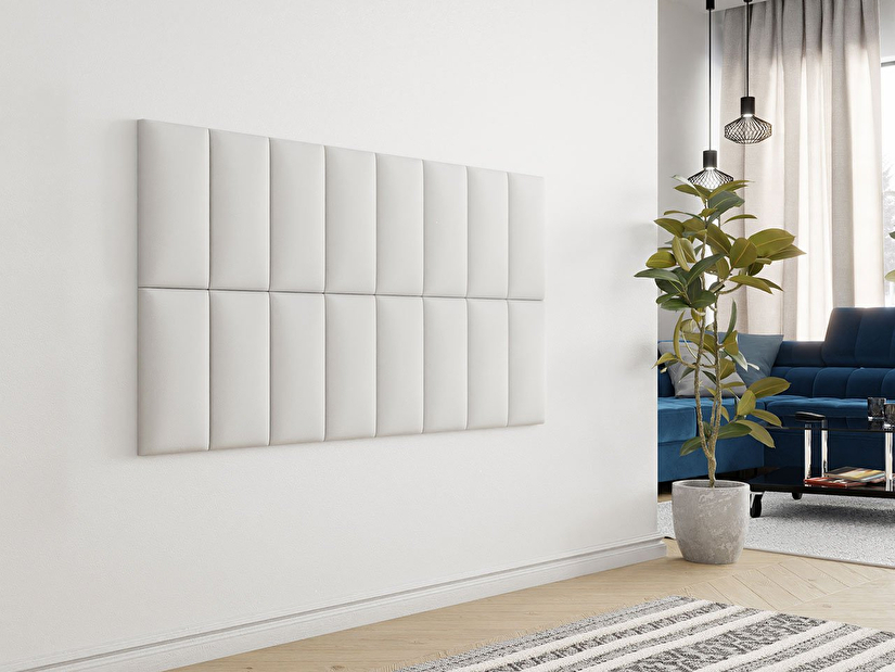 Kárpitozott fali panel Mirjan Pazara 40x20 (öko-bőr soft 017 (fehér)