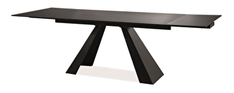 Széthúzható étkezőasztal  160-240 cm Shelia (fekete + fekete) (8 és több fő részére)