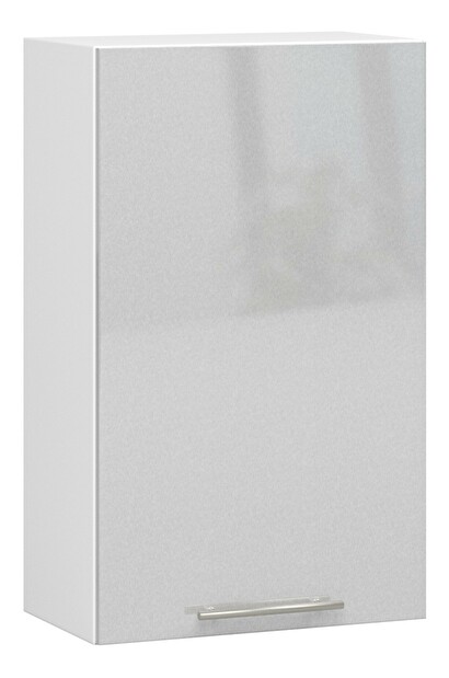 Felső konyhaszekrény Ozara W50 H720 (fehér + fényes fém) 