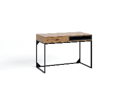 PC asztal Oliver PC (artisan tölgy + matt fekete)