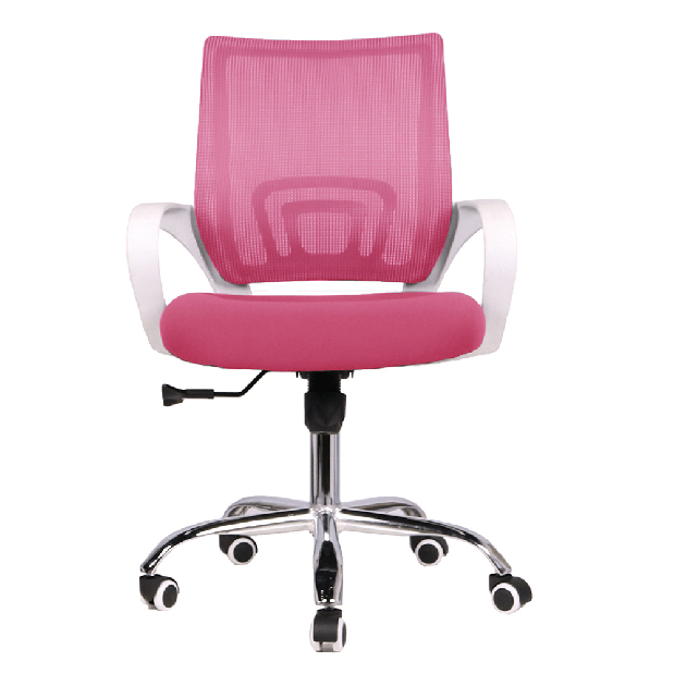 Irodai fotel Subrina (rózsaszín + fehér)