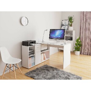 PC asztal Doralia (fehér)