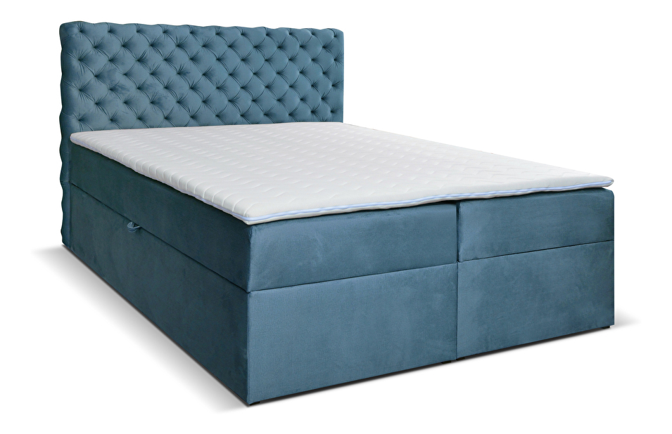 Egyszemélyes ágy Boxspring 120 cm Orimis (kék)