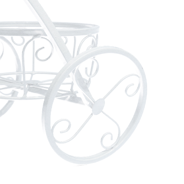 Bicikli formájú retró virágtartó Galahad (fehér)