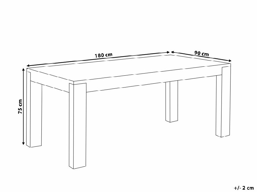 Kerti asztal Tonuto (szürke)