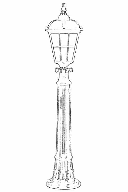 Kültéri álló lámpa Awaisa (fekete)