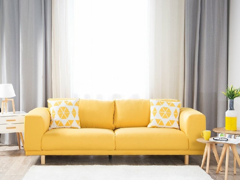 Háromszemélyes kanapé Nybro (sárga)