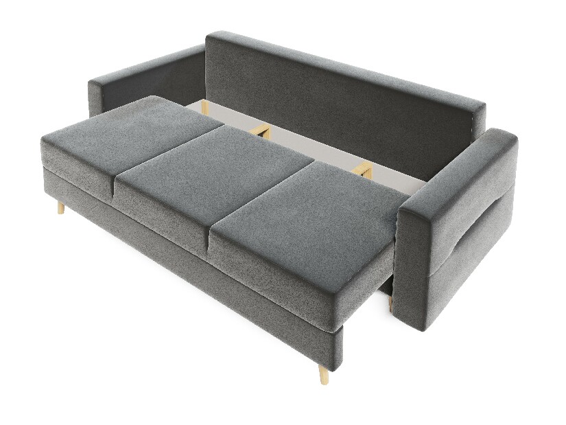 Szétnyitható kanapé Bergenia (szürke + sivé párnák) *kiárusítás