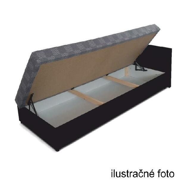 Egyszemélyes ágy (dívány) 80 cm Jeannine (barna) (tárhellyel) (B) *kiárusítás 