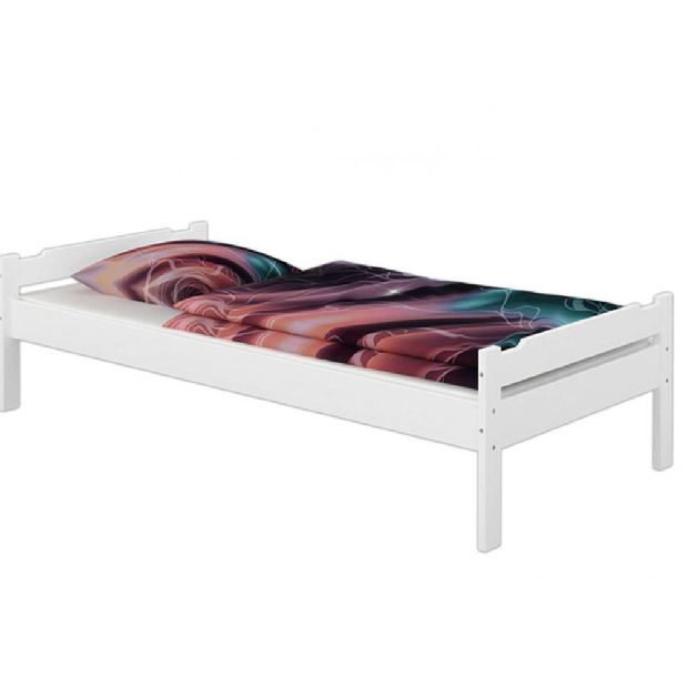 Egyszemélyes ágy 90 cm Lipo (fehér)