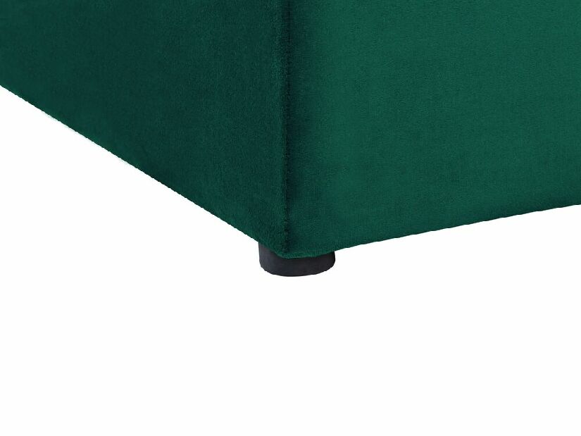 Franciaágy 180 cm Noya (zöld) (ágyráccsal) (tárolóhellyel)