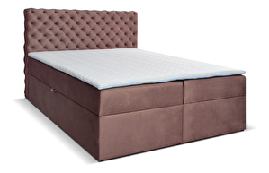 Egyszemélyes ágy Boxspring 120 cm Orimis (barna)