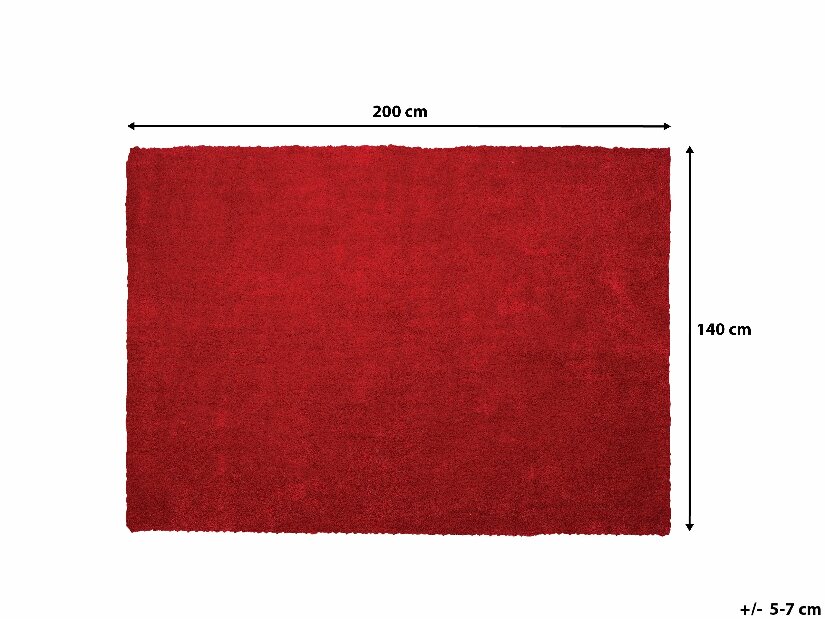 Szőnyeg 200x140 cm Damte (piros)
