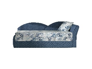 Kétszemélyes kanapé- Agira 05 (kék + pálmalevelek)