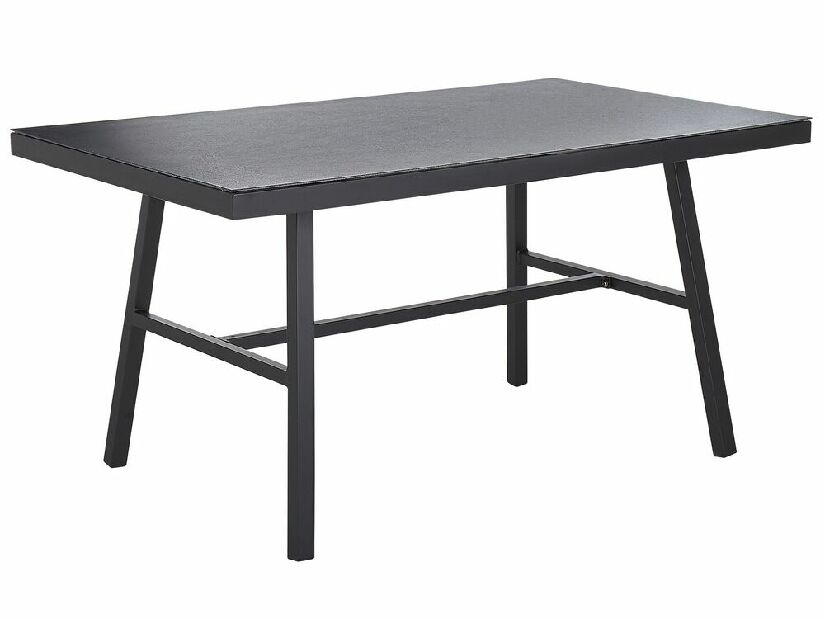 Kerti asztal Caman (fekete) (4 fő részére)