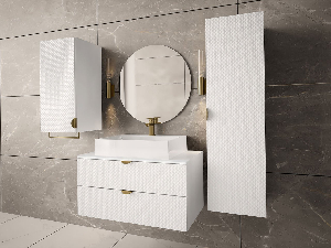 Fürdőszoba bútor I Mirjan Bolero (fehér) (szifon nélkül)