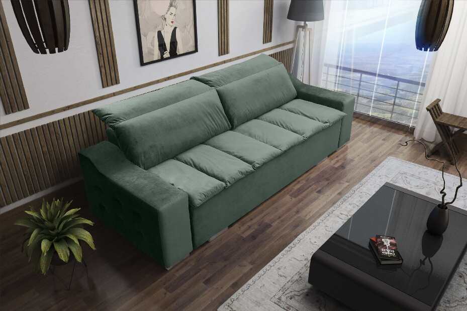 Háromszemélyes kanapé Carl (zöld)