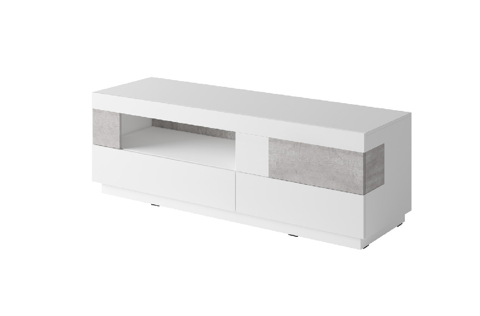 TV asztal Stacey Typ 41 (beton + fehér)