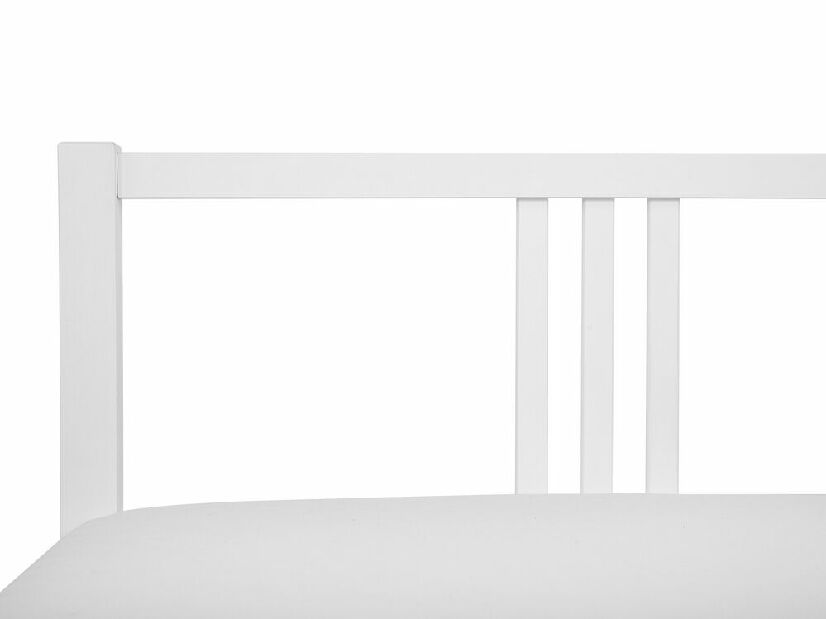 Franciaágy 180 cm VALLES (ágyráccsal) (fehér)