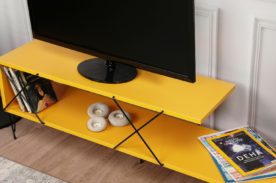 TV asztal/szekrény Streets (sárga)
