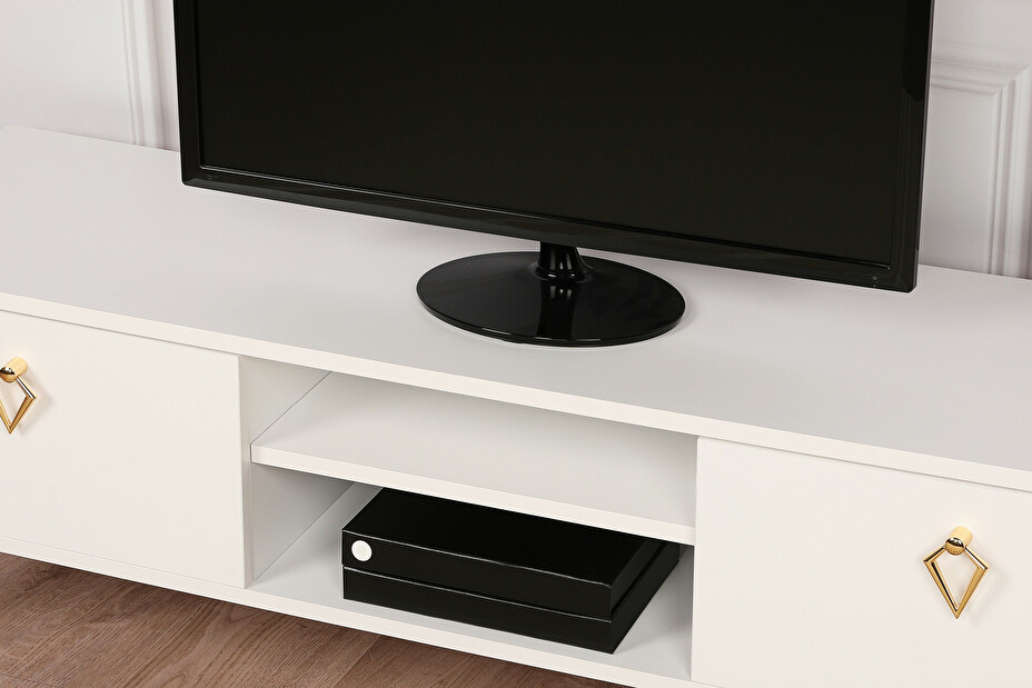TV asztal/szekrény Poshy (fehér)