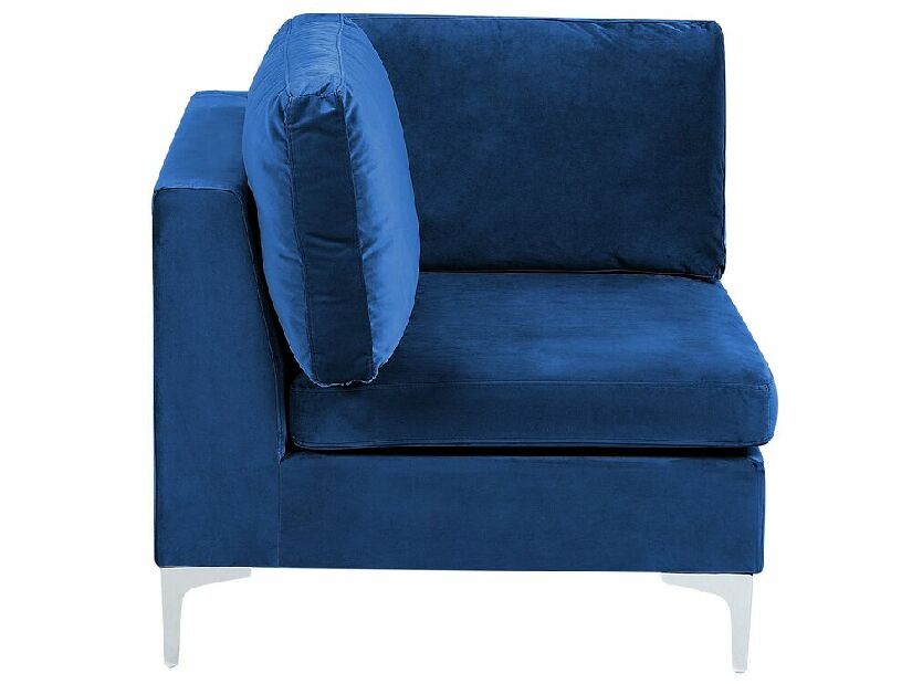 Sarok ülőgarnitúra zsámollyal Eldridge (kék) (J)
