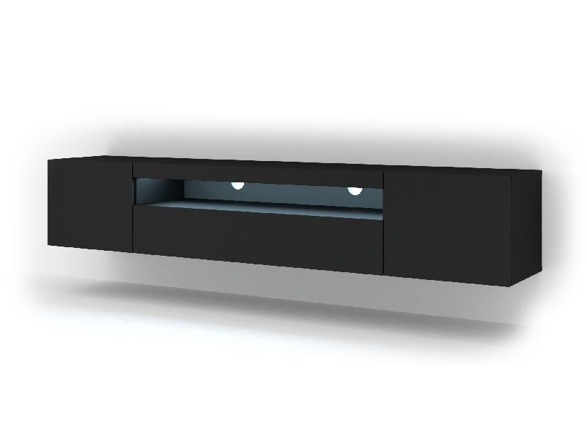 TV asztal/szekrény Aurora 200 (matt fekete)