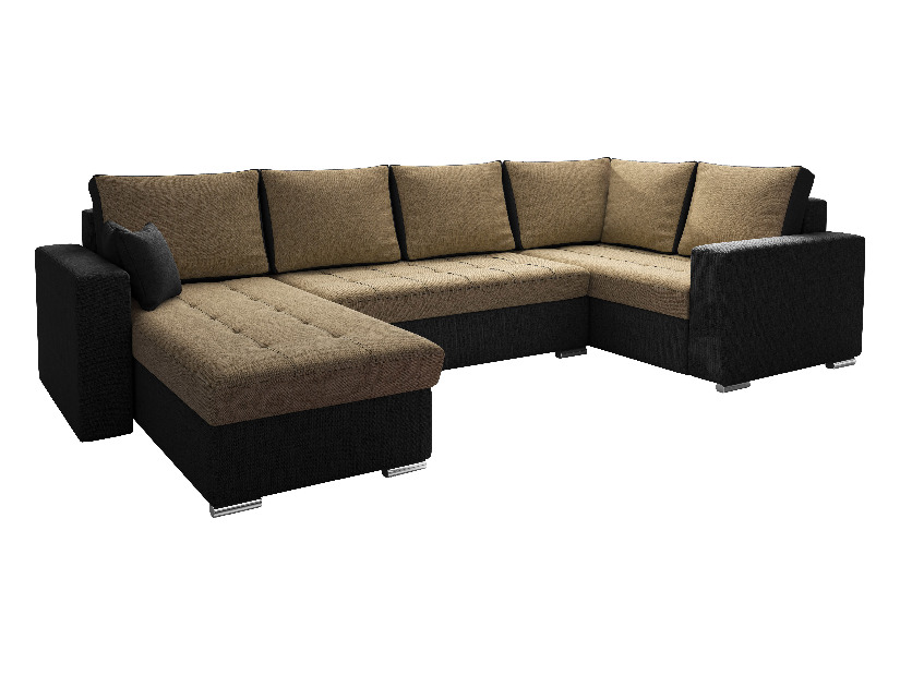 U-alakú sarok kanapé Lamont (bézs + fekete) (J)