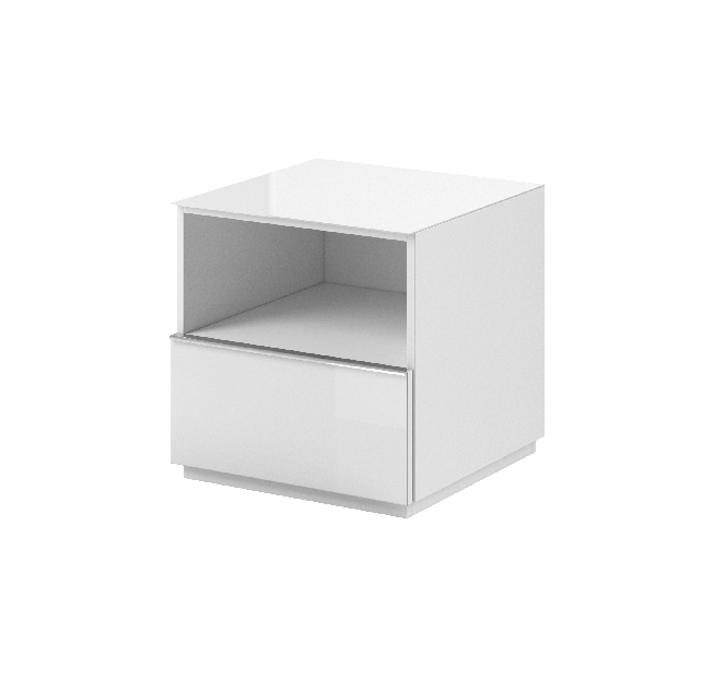 Falraszerelhő TV asztal Henry Typ 37 (fehér + magasfényű fehér)