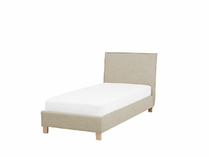 Egyszemélyes ágy 90 cm SANCHEZ (ágyráccsal) (bézs)