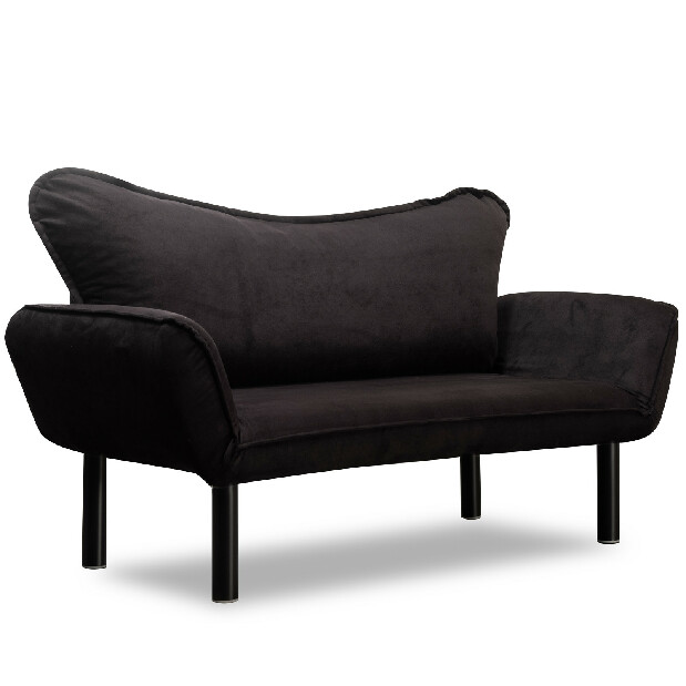 Széthúzható kétszemélyes kanapé Chatty (fekete)