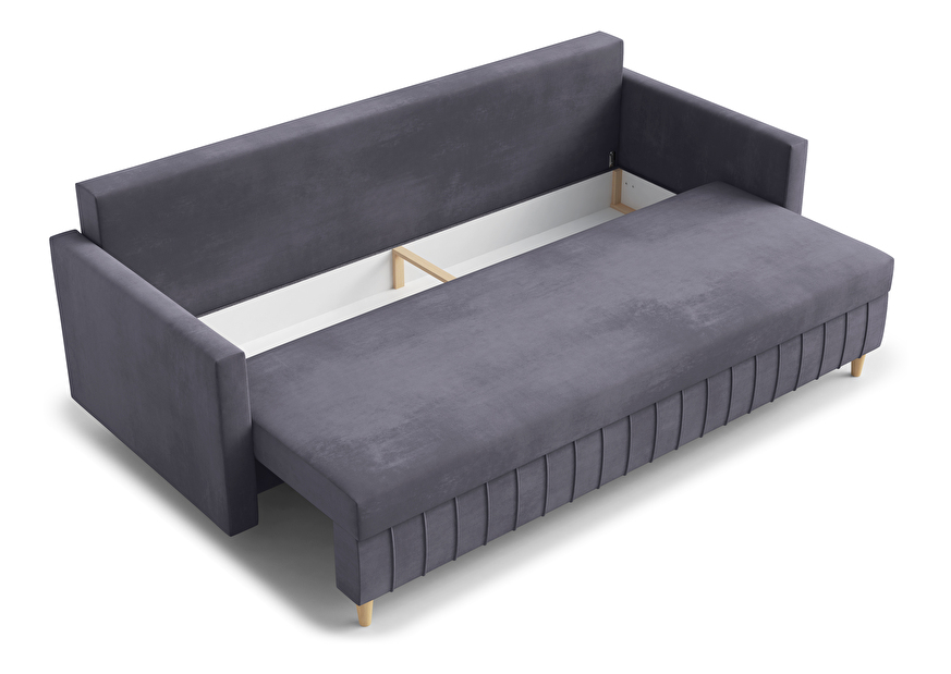 Háromszemélyes kanapé Filomena (sötétzöld)