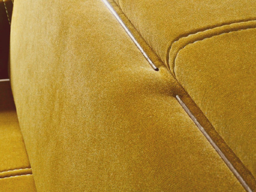 Kétszemélyes kanapé Izany (sárga)