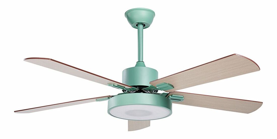 Mennyezeti ventilátor lámpával Helix (zöld)